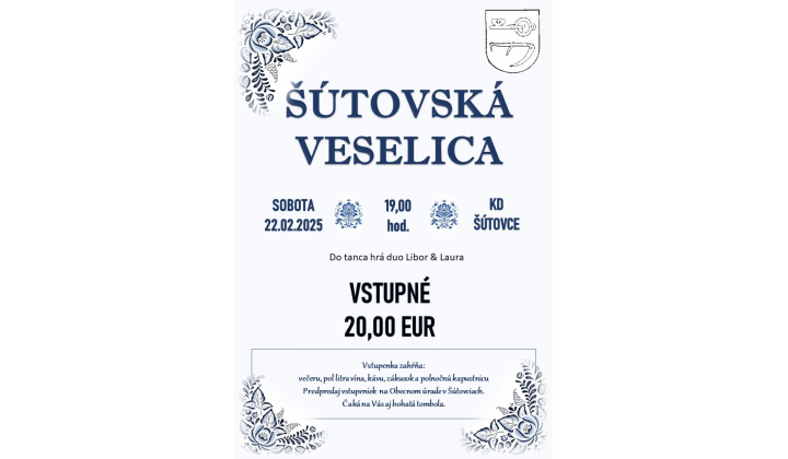 ŠÚTOVSKÁ VESELICA 